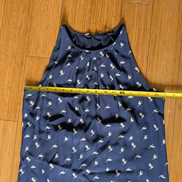 Theory dress navy with white bird patten - size 2 - Picture 6 of 8